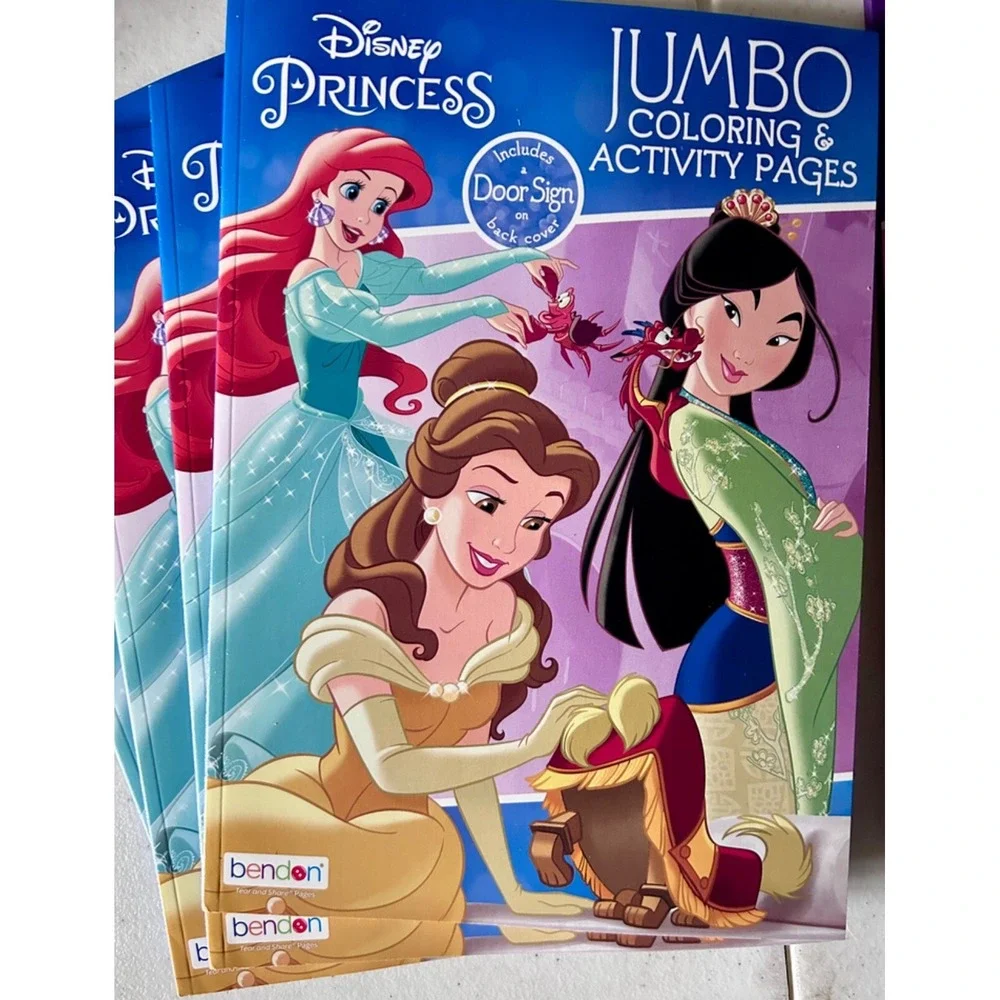 Disney Princess - Jumbo Coloring & Activity Book (Set of 6 Books)